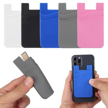 Silicone Phone Card Holder Wallet Case