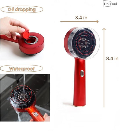 Red light comb massager + 30ml oil for hair growth