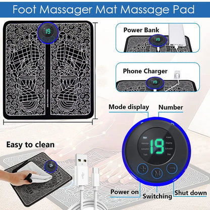 Electric Foot Massager Pad Muscle Massage Relaxation