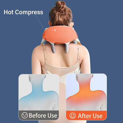 U-Shaped Multi-Functional Kneading Massage Cape for Cervical Spine, Shoulders & Back