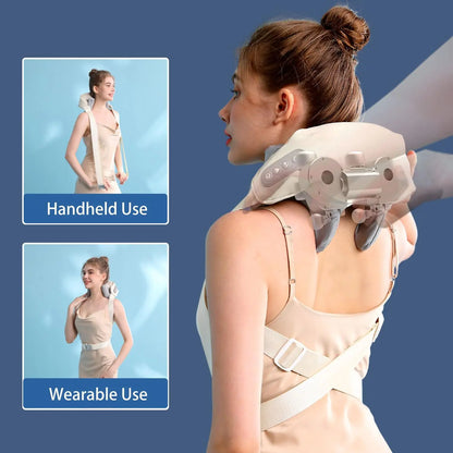 U-Shaped Multi-Functional Kneading Massage Cape for Cervical Spine, Shoulders & Back